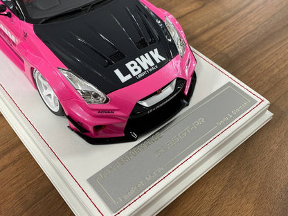 1/18 Resin – Nissan R35 Nismo GT-RR LBWK (Pink Metallic / Black-White Livery) by Davis & Giovanni – Limited 10 pcs