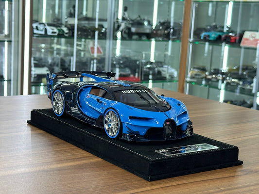 1/18 Resin Bugatti Vision GT – H&H Models (Ocean Blue / Blue Carbon, Limited 30 pcs)