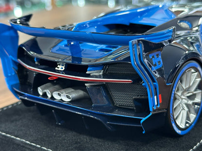 1/18 Resin Bugatti Vision GT – H&H Models (Ocean Blue / Blue Carbon, Limited 30 pcs)