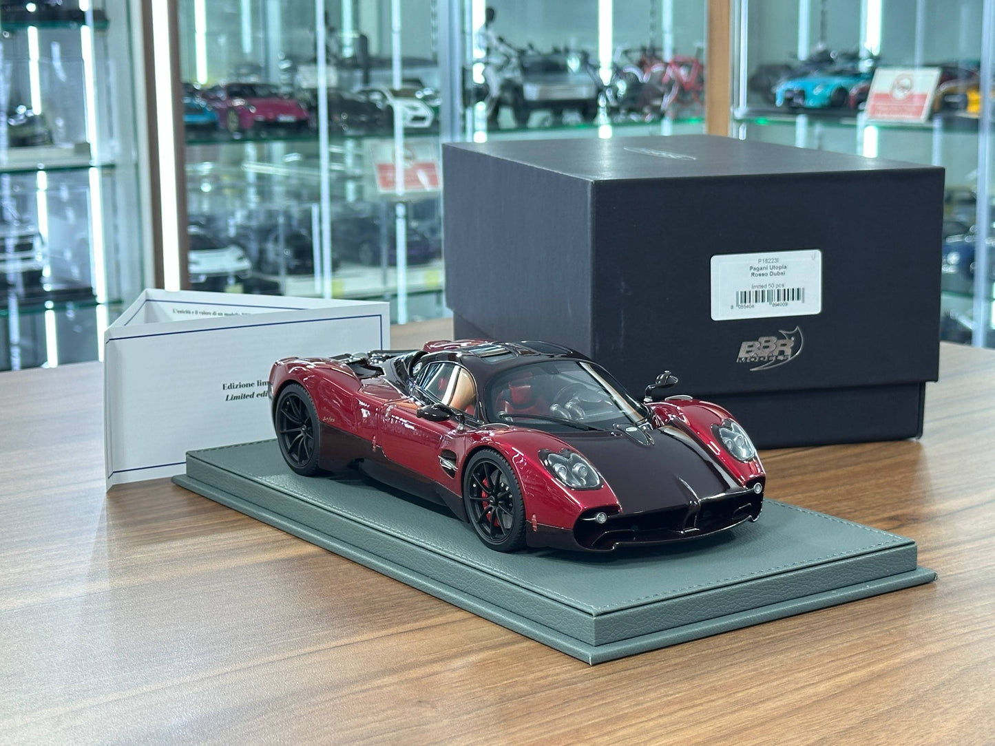 1/18 Resin Pagani Utopia – BBR Models (Rosso Dubai, Limited 50 pcs)