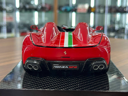 🚨1/18 Resin Ferrari Monza SP2 – CE Models (Red with Italy Flag, Limited 20 pcs)