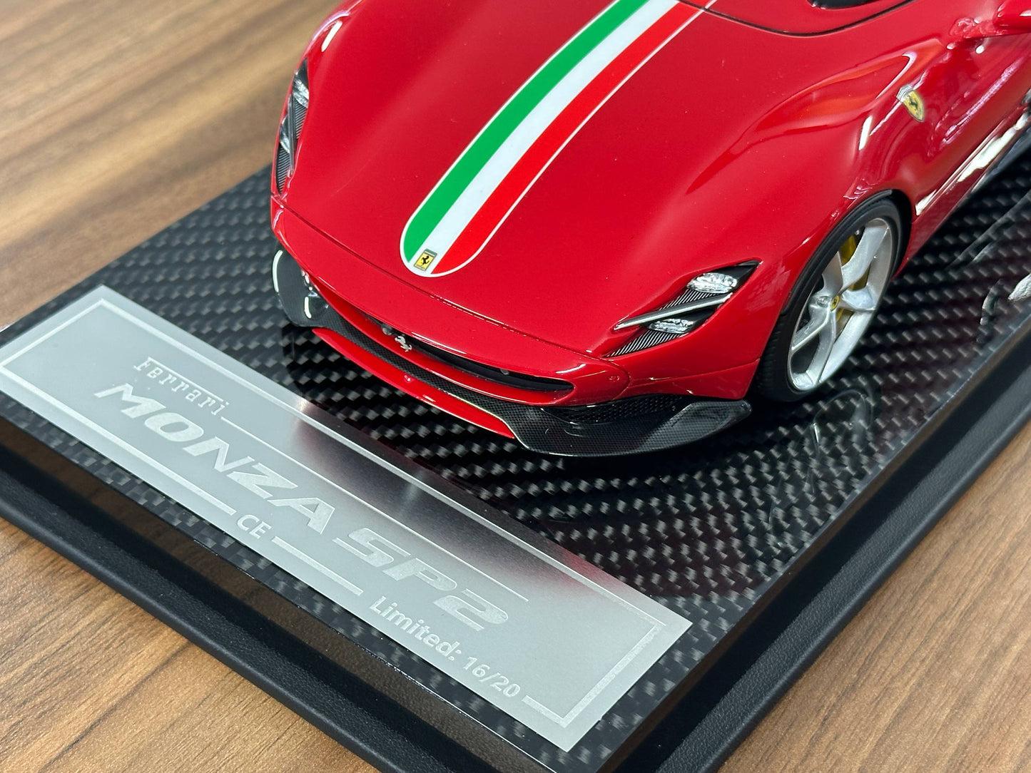 🚨1/18 Resin Ferrari Monza SP2 – CE Models (Red with Italy Flag, Limited 20 pcs)