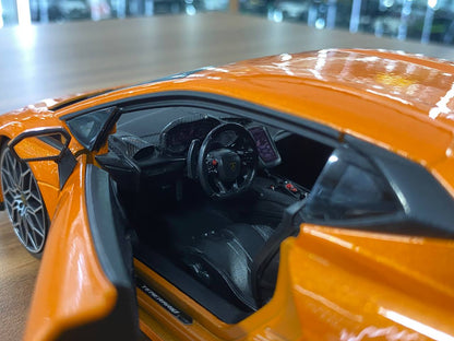 1/18 Metal Diecast Bburago Lamborghini Temerario  Orange - Full Opening