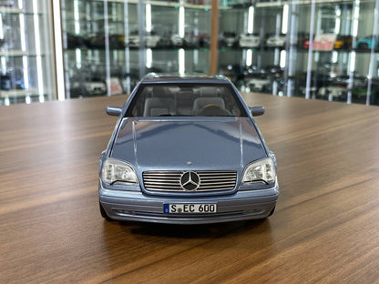 1/18 Diecast Norev Mercedes-Benz CL 600 ( C 140 ) ( 1996-1998 ) Pearl Blue Metallic
