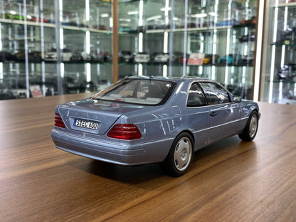 1/18 Diecast Norev Mercedes-Benz CL 600 ( C 140 ) ( 1996-1998 ) Pearl Blue Metallic