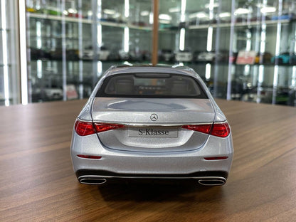 1/18 Diecast Norev (Dealer Edition) Mercedes-Benz S-Class V223 (2020) High-tech Silver