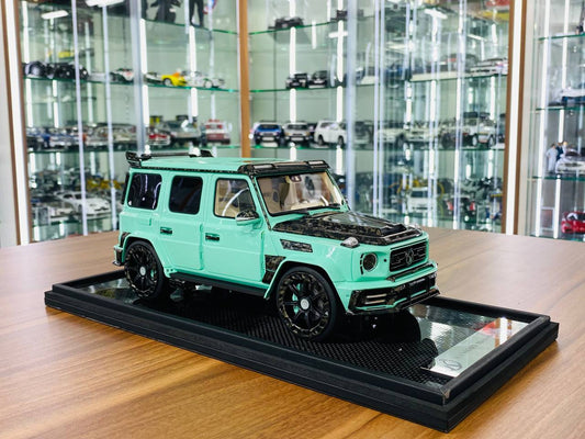 1/18 Mercedes-Benz G63 MANSORY Tiffany Blue Model Car Motorhelix