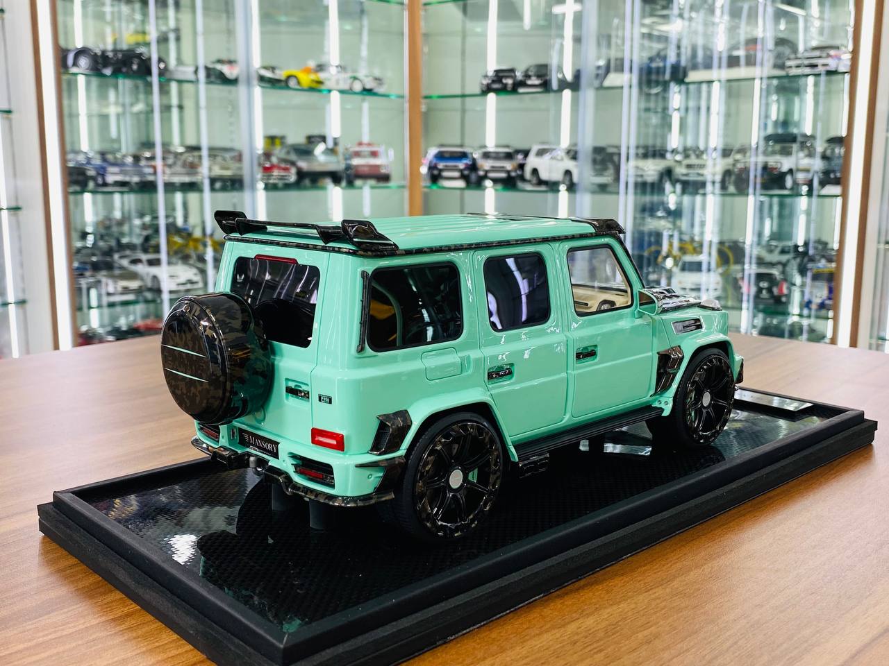 1/18 Mercedes-Benz G63 MANSORY Tiffany Blue Model Car Motorhelix