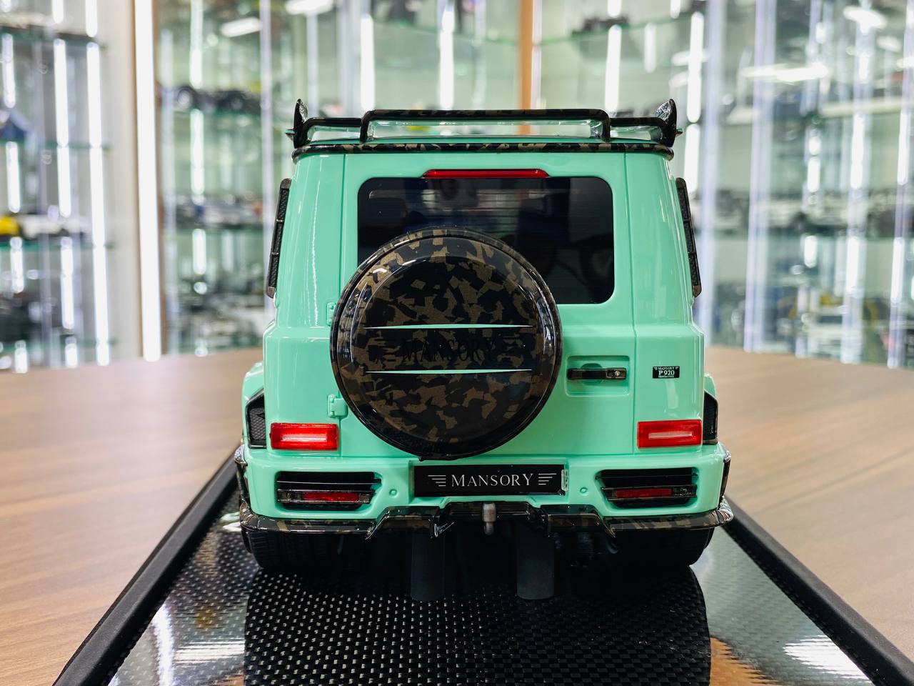 1/18 Mercedes-Benz G63 MANSORY Tiffany Blue Model Car Motorhelix