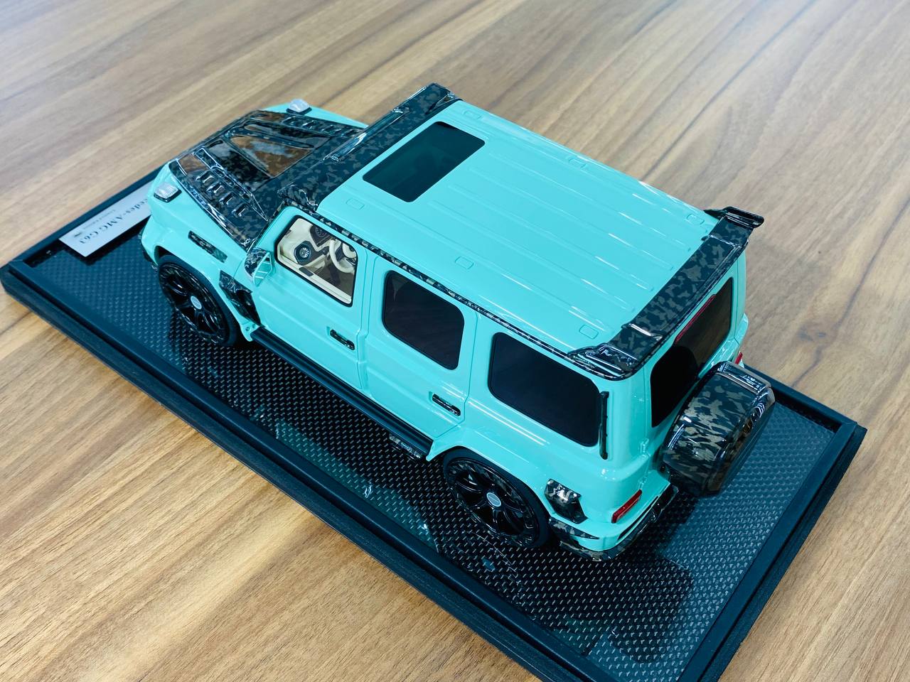 1/18 Mercedes-Benz G63 MANSORY Tiffany Blue Model Car Motorhelix