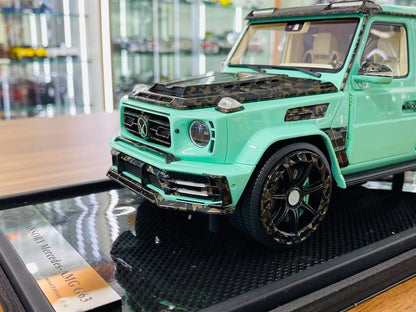 1/18 Mercedes-Benz G63 MANSORY Tiffany Blue Model Car Motorhelix