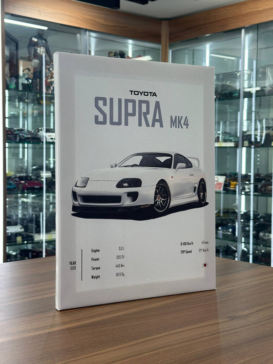 Toyota Supra MK4 – Canvas Wall Poster (40cm x 30cm)