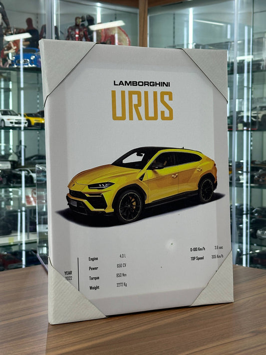 Lamborghini Urus Canvas Wall Poster (40cm x 30cm)