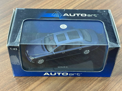 1/43 Diecast Model Maybach 62 LWB in Azure Blue – (AUTOart)