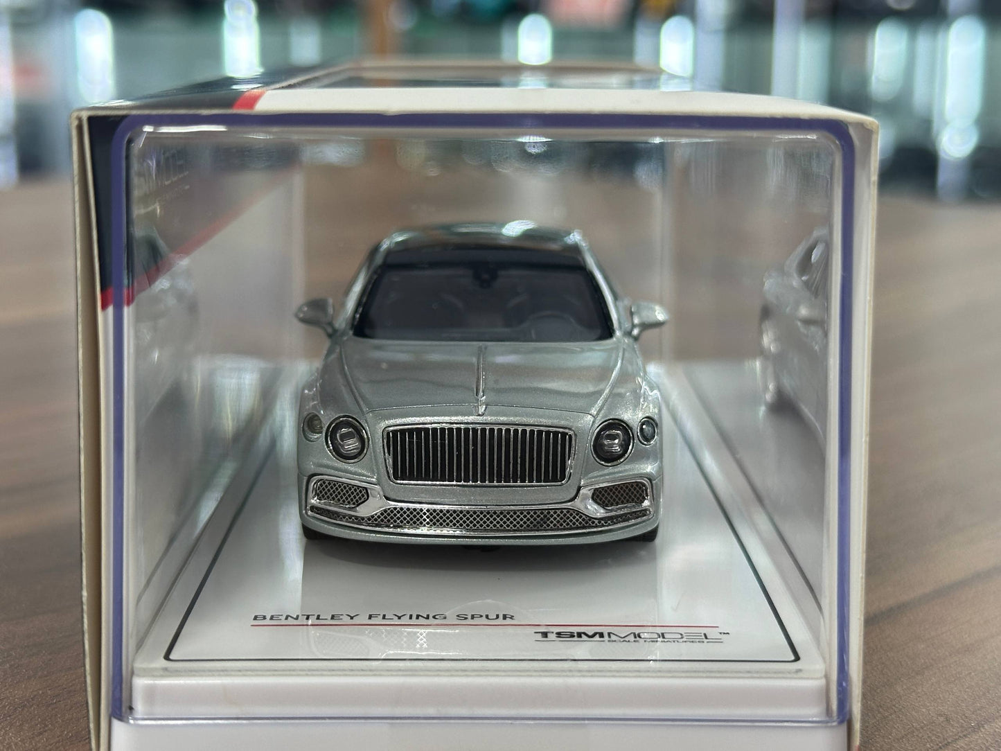 1/43 Diecast Model Bentley Flying Spur in Breeze Silver  –  (TSM Model)