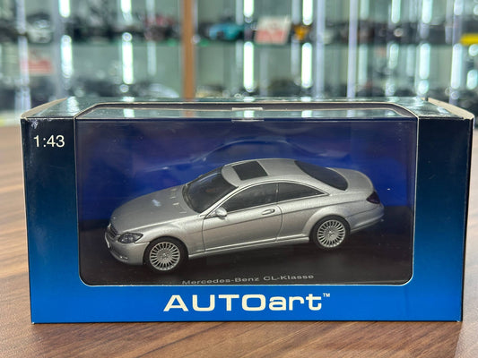 1/43 Diecast Model Mercedes-Benz CL-Klasse Coupe in Silver –  (AUTOart)