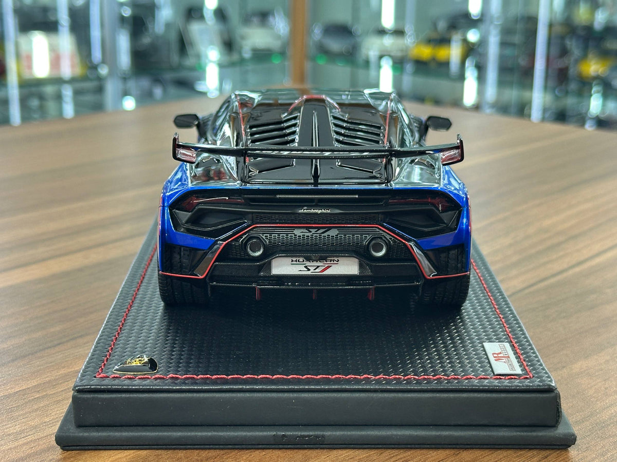 1/18 MR Collection Lamborghini Huracan STJ Blue Eliadi Resin Model Car Limited Edition 199 Pieces