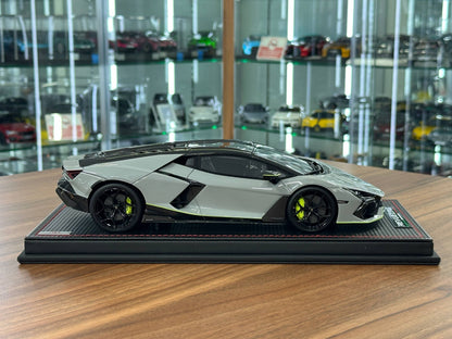 1/18 MR Collection Lamborghini Revuelto Grigio Hati with Scandal Livery Resin Model Car Limited Edition 99 Pieces
