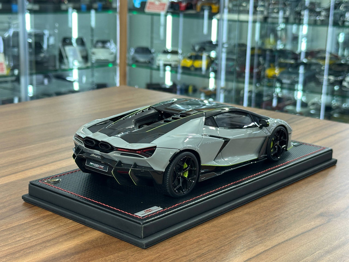1/18 MR Collection Lamborghini Revuelto Grigio Hati with Scandal Livery Resin Model Car Limited Edition 99 Pieces