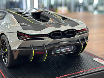 1/18 MR Collection Lamborghini Revuelto Grigio Hati with Scandal Livery Resin Model Car Limited Edition 99 Pieces