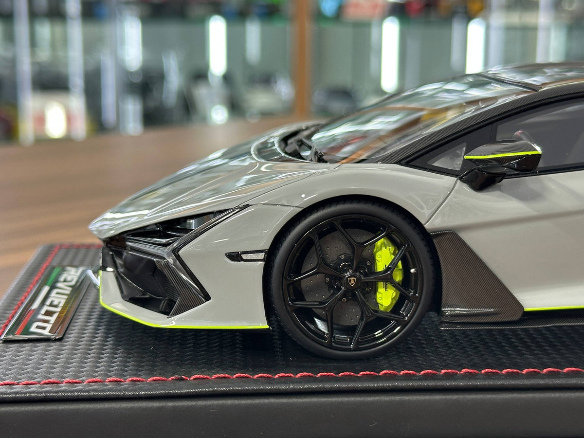 1/18 MR Collection Lamborghini Revuelto Grigio Hati with Scandal Livery Resin Model Car Limited Edition 99 Pieces