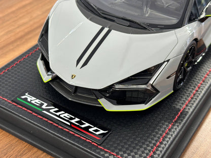 1/18 MR Collection Lamborghini Revuelto Grigio Hati with Scandal Livery Resin Model Car Limited Edition 99 Pieces
