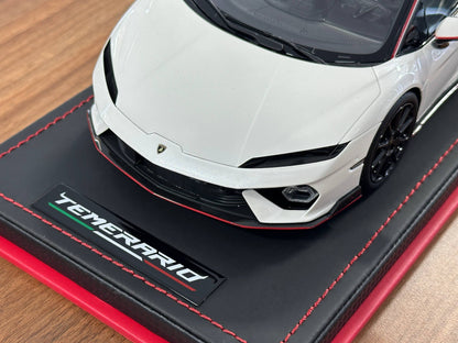 MR Collection Lamborghini Temerario Alleggerita Package Balloon White 1:18 Resin Model Limited 99 pcs