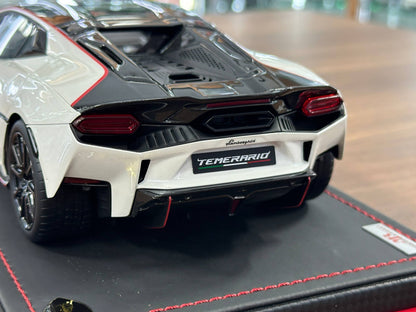 MR Collection Lamborghini Temerario Alleggerita Package Balloon White 1:18 Resin Model Limited 99 pcs