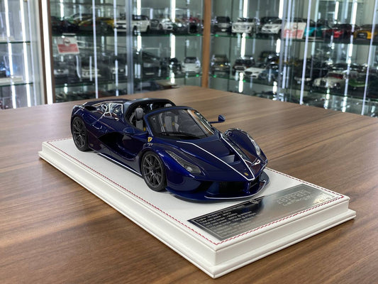 1/18 Resin Ferrari LaFerrari Aperta | Davis & Giovanni| Blue Tour de France | Limited 10 pcs