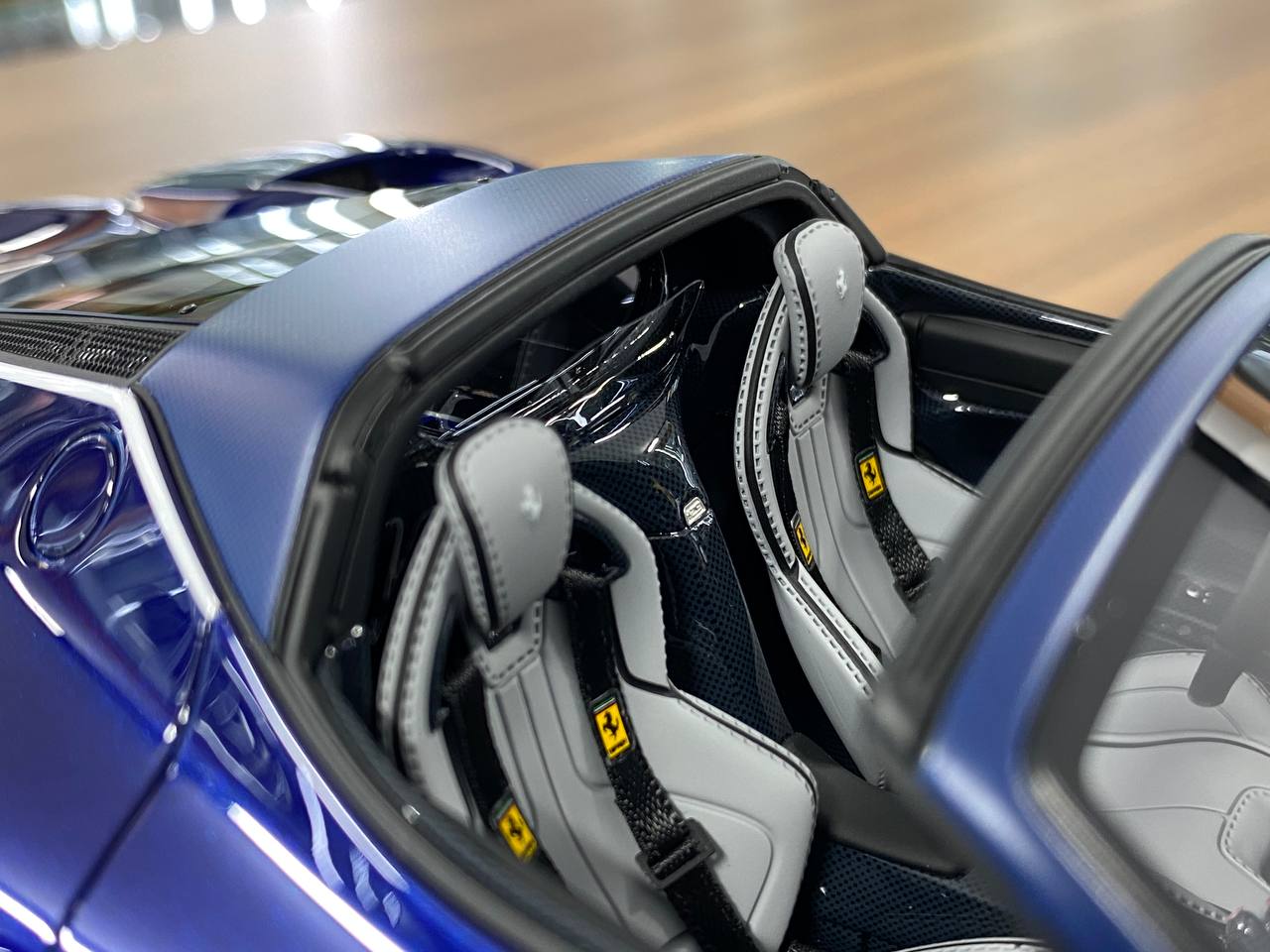 1/18 Resin Ferrari LaFerrari Aperta | Davis & Giovanni| Blue Tour de France | Limited 10 pcs