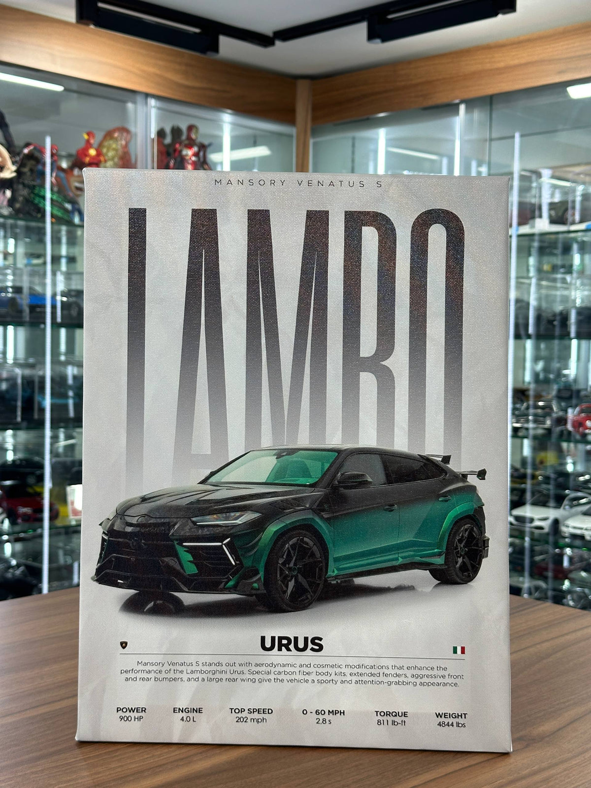 Lamborghini URUS Mansory Venatus S Canvas Wall Poster (40cm x 30cm)