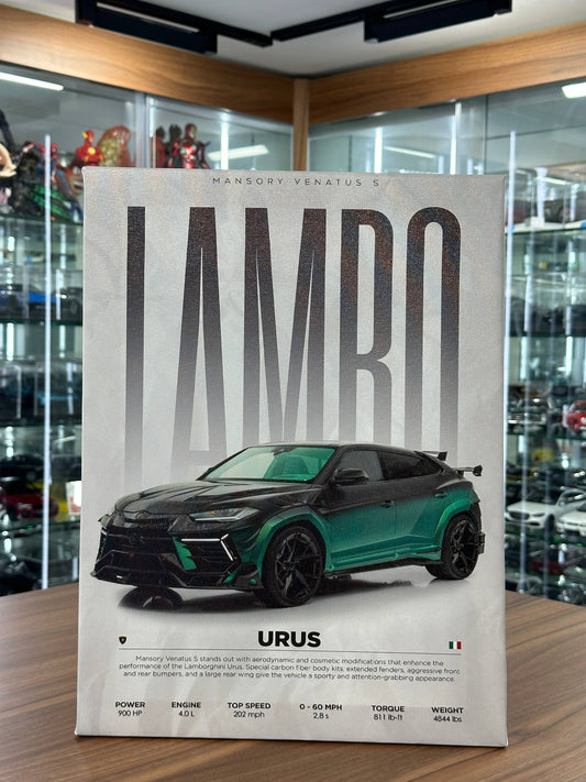 Lamborghini URUS Mansory Venatus S Canvas Wall Poster (40cm x 30cm)