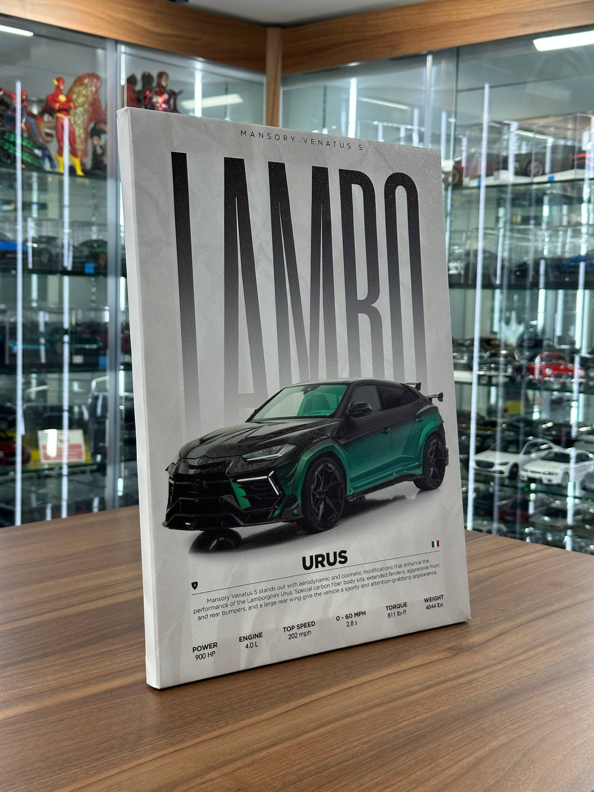 Lamborghini URUS Mansory Venatus S Canvas Wall Poster (40cm x 30cm)