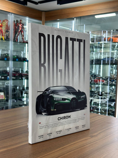 Bugatti Chiron Canvas Wall Poster (40cm x 30cm)