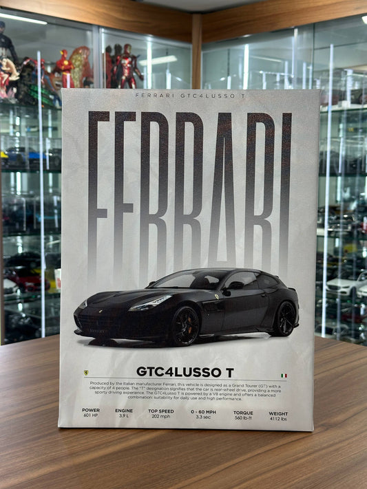 Ferrari GTC4LUSSO T Canvas Wall Poster (40cm x 30cm)