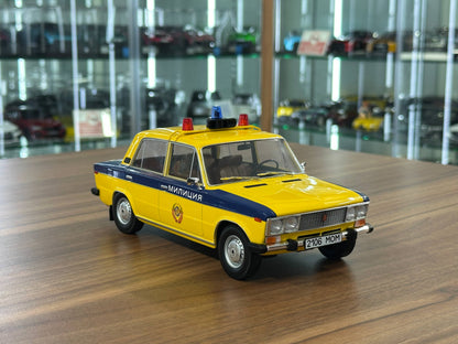1:18 Resin Triple9 Lada 1600 USSR Police (Militia) - Yellow