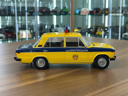 1:18 Resin Triple9 Lada 1600 USSR Police (Militia) - Yellow
