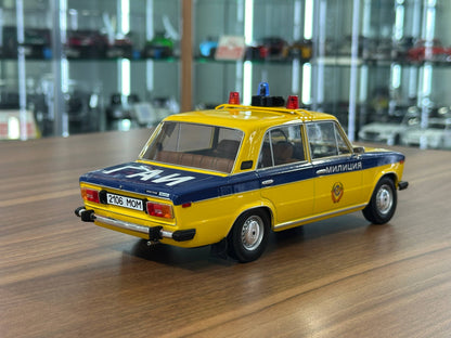 1:18 Resin Triple9 Lada 1600 USSR Police (Militia) - Yellow