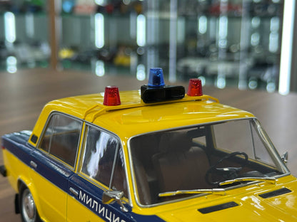 1:18 Resin Triple9 Lada 1600 USSR Police (Militia) - Yellow