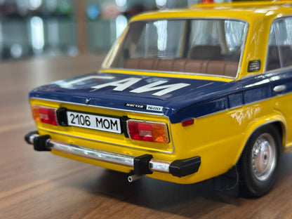 1:18 Resin Triple9 Lada 1600 USSR Police (Militia) - Yellow