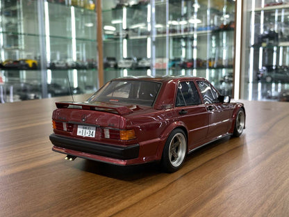 1/18 Resin Model – Mercedes Benz 190E RAUH-Welt Republik 2.6-16 | OttO Mobile | Red | Limited 3000