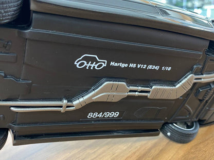 OttO Mobile BMW Hartge H5 V12 Sedan 1989 – Black – 1:18 Resin Model (Not Opening, Limited 999 pcs)