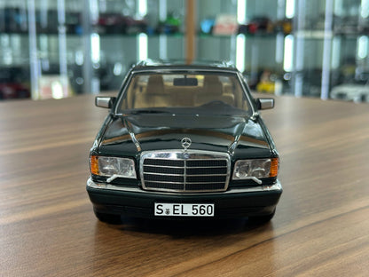 1/18 Diecast Norev Mercedes-Benz 560 SEL (W126) 1985–1991 - Green