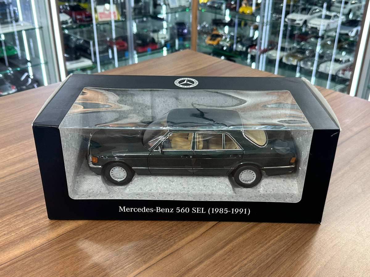 1/18 Diecast Norev Mercedes-Benz 560 SEL (W126) 1985–1991 - Green