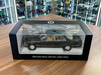 1/18 Diecast Norev Mercedes-Benz 560 SEL (W126) 1985–1991 - Green