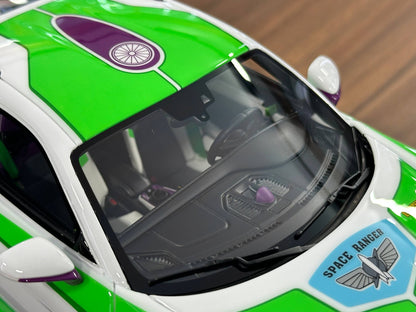 1:18 Resin H&H Models Porsche 911 GT3 RS (992) Buzz Lightyear Edition - Toy Story Livery (Limited Edition 10 Pcs)
