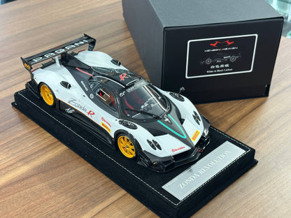 1:18 H&H Models Pagani Zonda Revolution White & Black Carbon - Limited Edition 30 Pcs