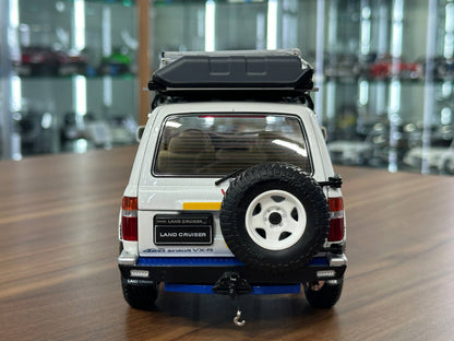 1/18 Diecast Toyota Land Cruiser 80 White Model Car by KengFai