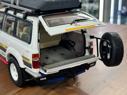 1/18 Diecast Toyota Land Cruiser 80 White Model Car by KengFai