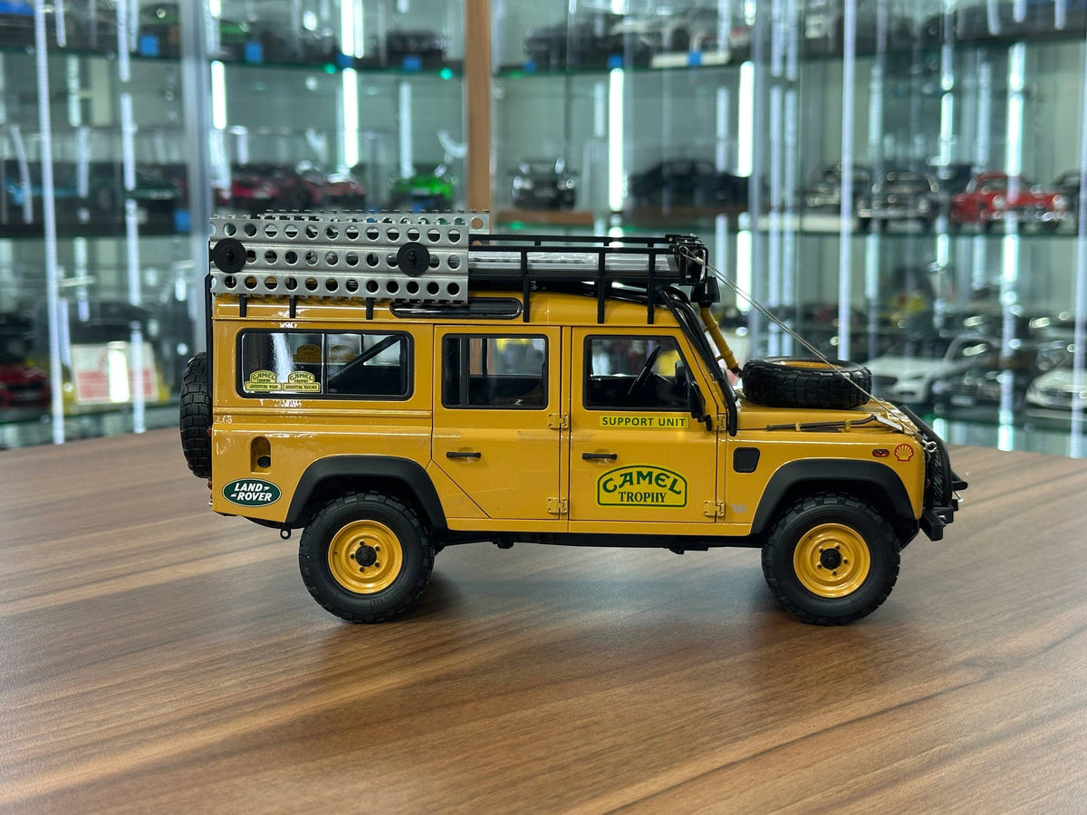 1:18 Almost Real Land Rover Defender 110 Camel Trophy Sabah-Malaysia 1993 - Yellow